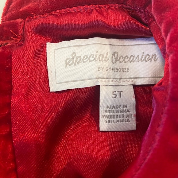 Gymboree Velvet Special Occassion Ruby Dress - Picture 2 of 5
